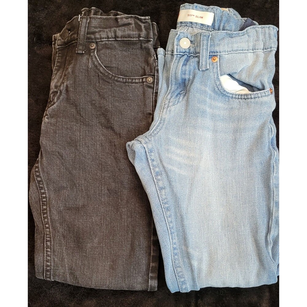 Lot Of Two Boys Youth Size 10 Slim Jeans Levi's